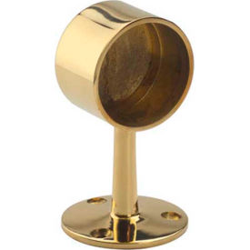 Lavi Industries 00-340/2 Lavi Industries, Flush End Post, for 2" Tubing, Polished Brass image.