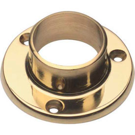 Lavi Industries 00-510/1H Lavi Industries, Flange, Wall, for 1.5" Tubing, Polished Brass image.