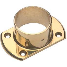 Lavi Industries 00-531/2 Lavi Industries, Flange, Wall, Cut, for 2" Tubing, Polished Brass image.