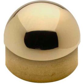 Lavi Industries 00-602/1H Lavi Industries, Half Ball End Cap, for 1.5" Tubing, Polished Brass image.