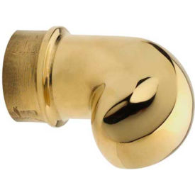 Lavi Industries 00-606/2 Lavi Industries, Scroll Finial, for 2" Tubing, Polished Brass image.