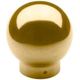 Lavi Industries, Ball Single Outlet, for 2" Tubing, Polished Brass Lavi Industries, Ball Single Outlet, for 2" Tubing, Polished Brass