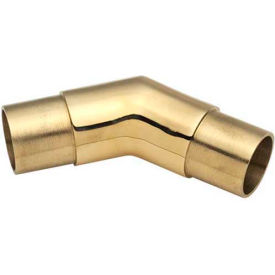 Lavi Industries 00-730/1H Lavi Industries, Flush Angle Fitting, 135 Degree, for 1.5" Tubing, Polished Brass image.