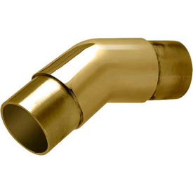 Lavi Industries 00-730A/1H Lavi Industries, Flush Angle Fitting, 147 Degree, for 1.5" Tubing, Polished Brass image.