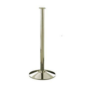 Lavi Industries 84039 Lavi Industries Concourse Portable Stanchion, 38"H Clear Coated Polished Brass Post image.