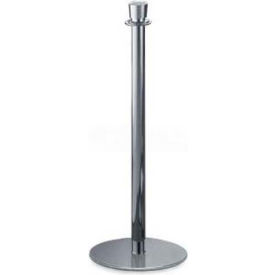 Lavi Industries 40-2010 Lavi Industries Regal Portable Queueing Post, 38"H Polished Stainless Steel Post image.