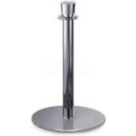 Lavi Industries 40-2010/24 Lavi Industries Regal Series Exhibit Post, 24"H Polished Stainless Steel Finish image.