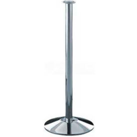 Lavi Industries 40-2130 Lavi Industries Concourse Portable Stanchion, 38"H Polished Stainless Steel Post image.