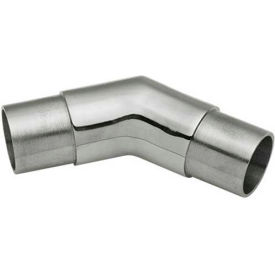 Lavi Industries 40-730/1H Lavi Industries, Flush Angle Fitting, 135 Degree, for 1.5" Tubing, Polished Stainless Steel image.