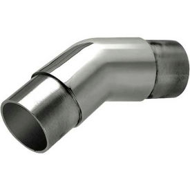 Lavi Industries 40-730A/1H Lavi Industries, Flush Angle Fitting, 147 Degree, for 1.5" Tubing, Polished Stainless Steel image.
