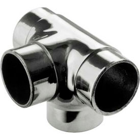 Lavi Industries 40-735/2 Lavi Industries, Flush Tee Fitting, Side Outlet, for 2" Tubing, Polished Stainless Steel image.