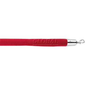 Lavi Industries 40-930161/6CR Lavi Industries 6L Crimson Velour Rope With Polished S/S Hooks image.