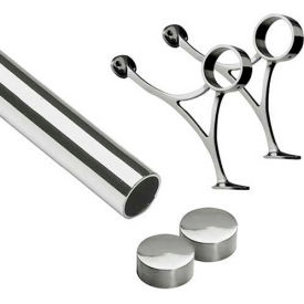 Lavi Industries 40-FR1003/2 Lavi Industries, 3 Foot Rail Kit, 2" Tube, Polished Stainless Steel image.