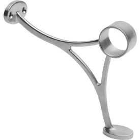 Lavi Industries Combination Bracket for 2"" Tubing Satin Stainless Steel