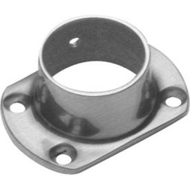 Lavi Industries 44-511/1H Lavi Industries, Flange, Wall, Cut, for 1.5" Tubing, Satin Stainless Steel image.