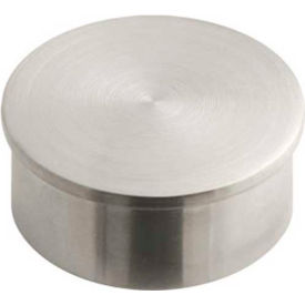 Lavi Industries 44-600/1H Lavi Industries, End Cap, Flush, for 1.5" Tubing, Satin Stainless Steel image.