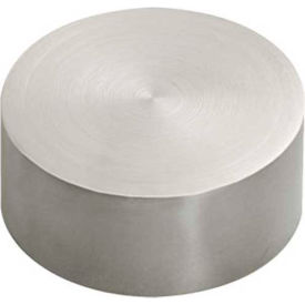 Lavi Industries 44-600W/2 Lavi Industries, End Cap, Flush, used for Wood, for 2" Tubing, Satin Stainless Steel image.
