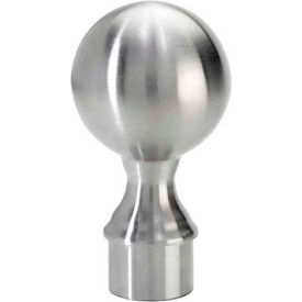 Lavi Industries 44-604B/2 Lavi Industries, Ball Finial, for 2" Tubing, Satin Stainless Steel image.