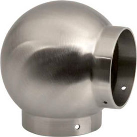 Lavi Industries 44-702/1H Lavi Industries, Ball Elbow, for 1.5" Tubing, Satin Stainless Steel image.