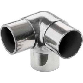 Lavi Industries 44-733/1H Lavi Industries, Flush Elbow Fitting, Side Outlet, for 1.5" Tubing, Satin Stainless Steel image.