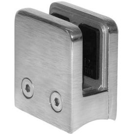 Lavi Industries 44-813/2 Lavi Industries, Glass Clip, for 1/2" Glass, for 2" Tubing, Satin Stainless Steel image.