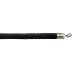 Lavi Industries 44-930161/4BK Lavi Industries 4L Black Velour Rope With Satin S/S Hooks image.