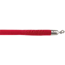 Lavi Industries 44-930161/4CR Lavi Industries 4L Crimson Velour Rope With Satin S/S Hooks image.