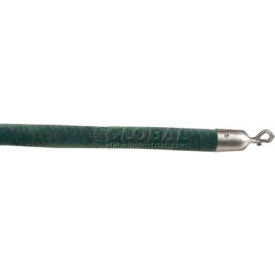 Lavi Industries 6'L Evergreen Velour Rope With Satin S/S Hooks