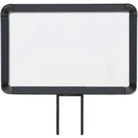 Lavi Industries 50-1130F7H/MB Lavi Industries, Horizontal Fixed Sign Frame, 50-1130F7H/MB, 7" x 11", Unslotted, Matte Black image.