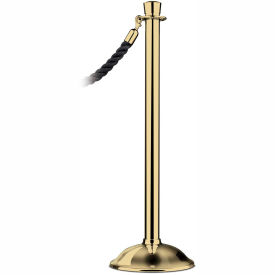 Lawrence Metal Prod. Inc 310T-2P-NOT Tensator Post Rope Safety Crowd Control Queue Stanchion Traditional Classic, Polished Brass image.