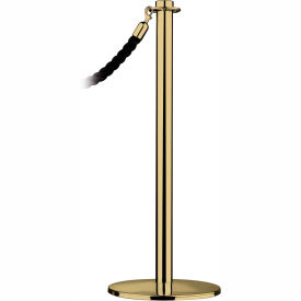 Lawrence Metal Prod. Inc 314U-2P-NOT Tensator Post Rope Safety Crowd Control Queue Stanchion Universal Contemporary, Polished Brass image.