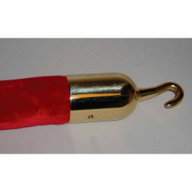 Lawrence Metal Prod. Inc ROPEEND-HOOK-2P Tensator Rope Hook End Polished Brass image.