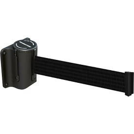 Plastic Wall Mounted Barrier with 13' Black Belt view 2
