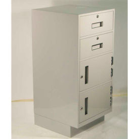 Fenco Teller Pedestal Cabinet 205L-A - 2 Drawers Left Hinged 2 Door 18