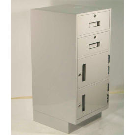 Fenco Teller Pedestal Cabinet S-205L-A - 2 Drawers Left Hinged 2 Door 19 Fenco Teller Pedestal Cabinet S-205L-A - 2 Drawers Left Hinged 2 Door 19