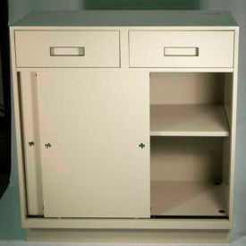 Fenco Teller Pedestal Cabinet S-251-A - 4 Drawers Sliding Doors 37