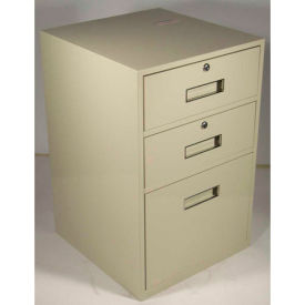 Fenco Lowboy Teller Pedestal Cabinet S-606-I - 2 Drawers 1 Legal Drawer 19