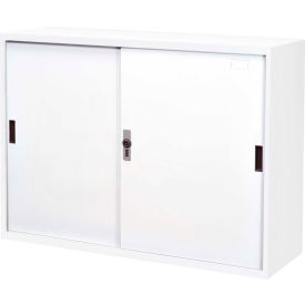 Lds Industries Llc 1010103 Shuter Cabinet 1010103 - Metal Door w/Digital Lock 46-3/8"W x 15-3/4"D x 34-5/8"H, White image.