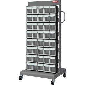 Shuter 1010547 Flip Out Bin Mobile Parts Cart - Double Sided with 80 Bins