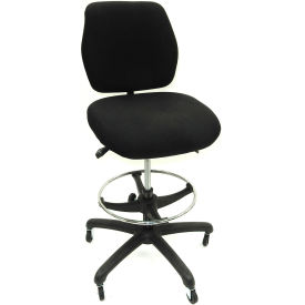 Lds Industries Llc 1010553 ShopSol Workbench Chair - Fabric - Black image.