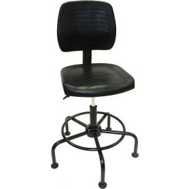 Lds Industries Llc 1010581 ShopSol™ Workbench Chair, Polyurethane, Black image.