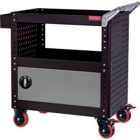 Lds Industries Llc 1010639 Shuter® Steel Utility Cart w/Adjustable Shelf, 800 lb. Cap, 34-3/8"L x 19-2/3"W x 34-2/3"H image.