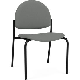 Lesro Chat Armless Guest Chair Black Frame Open House Asteroid Fabric 