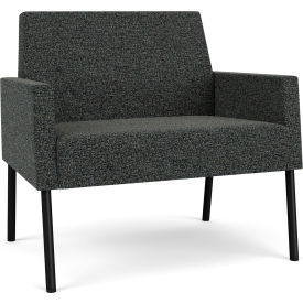 Lesro Mystic Lounge Bariatric Chair Black Frame Connelly Crow Fabric 