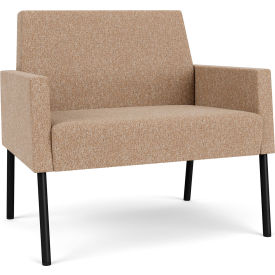 Lesro Mystic Lounge Bariatric Chair Black Frame Connelly Wren Fabric 