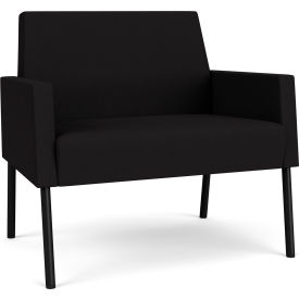 Lesro Mystic Lounge Bariatric Chair Black Frame Open House Black Fabric 