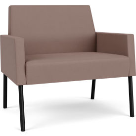 Lesro Mystic Lounge Bariatric Chair Black Frame Open House Goose Fabric 