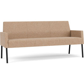 Lesro Mystic Lounge Reception Sofa Black Frame Connelly Wren Fabric 