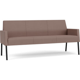 Lesro Mystic Lounge Reception Sofa Black Frame Open House Goose Fabric 