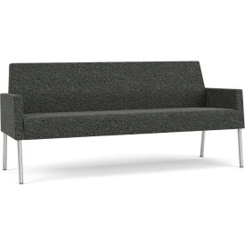 Lesro Mystic Lounge Reception Sofa Silver Frame Connelly Crow Fabric 